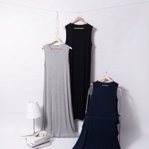 Basic Inner Lengan Pendek warna abu-abu, navy, dan hitam dari Khakeen Fashion Official