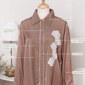 Blouse Elyza warna mocha dari Khakeen Fashion Official